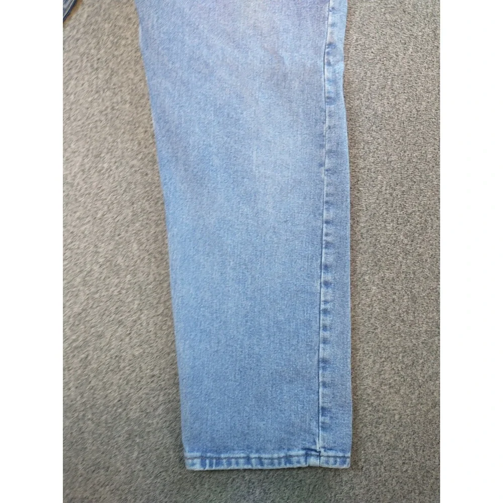 Wrangler 976T1SB Mens Light Wash Straight Leg Denim Jeans 40x31 Blue Cotton
